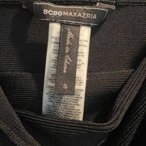 BCBG mini black bandage skirt
